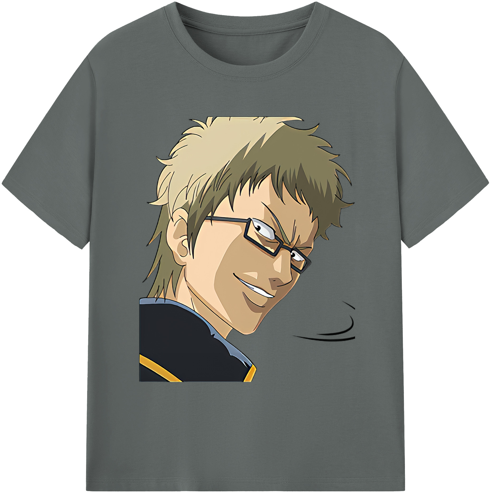 （画像用） ぎんたま 坂田銀時（さかたぎんとき） 神楽 志村新八（しむら しんぱち） GINTAMA Sakata Gintoki Kagura Shimura Shinpachi 綿100％ メンズ半袖Tシャツ｜肌触りやわらか＆通気性